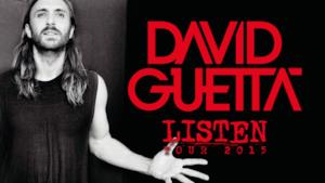 David Guetta locandina Listen Tour 2015