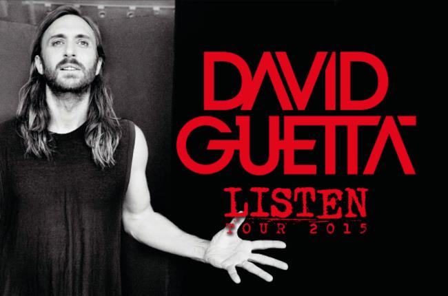 David Guetta locandina Listen Tour 2015
