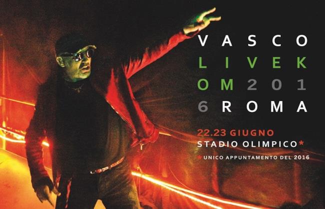 Il manifesto del Live Kom 2016 di Vasco Rossi