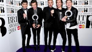 One Direction ai Brit Awards 2014