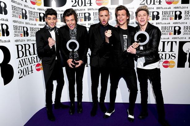 One Direction ai Brit Awards 2014