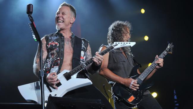 James Hetfield e Kirk Hammett dei Metallica