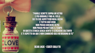 Dear Jack: le migliori frasi delle canzoni