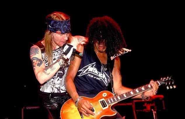 Axl e Slash dei Guns N’ Roses
