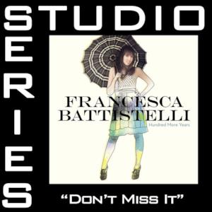 Don't Miss It (Studio Series Performance Track) - EP
