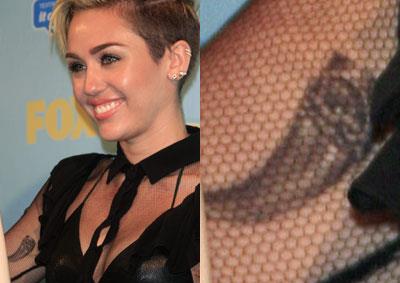 Tatuaggio artiglio di Miley Cyrus