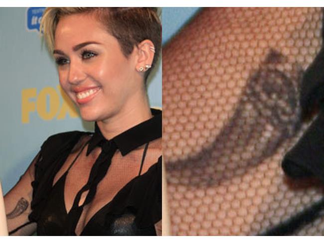 Tatuaggio artiglio di Miley Cyrus