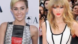 Miley Cyrus e Taylor Swift a confronto