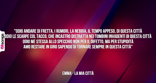 Emma: le migliori frasi delle canzoni