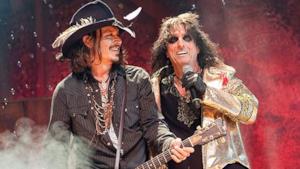 Johnny Depp e Alice Cooper