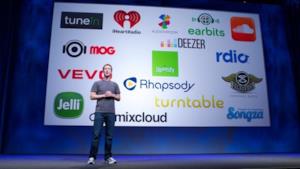 Zuckerberg e i music partner di Facebook