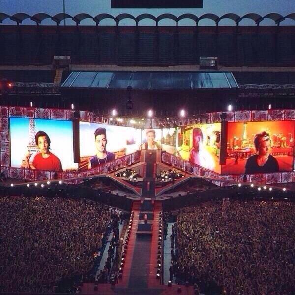 Il palco di San Siro dei One Direction