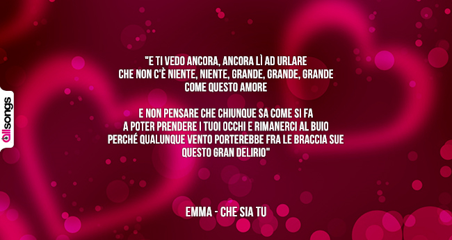 Emma: le migliori frasi delle canzoni