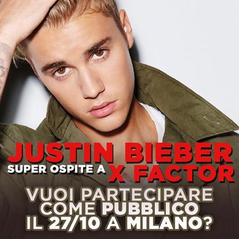 Justin Bieber a X Factor Italia, come partecipare come pubblico