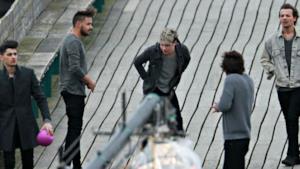 I One Direction sul set del video di You & I