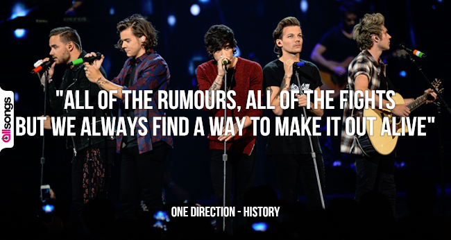 One Direction: le migliori frasi delle canzoni