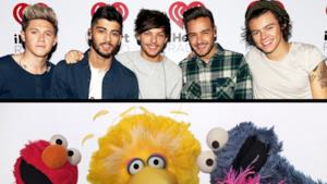 One Direction e i muppets di Sesame Street