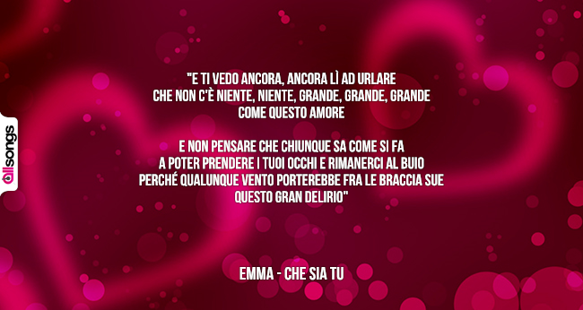 Emma: le migliori frasi delle canzoni