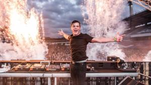 Il DJ Martin Garrix dal vivo