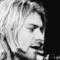 Kurt Cobain foto in bianco e nero