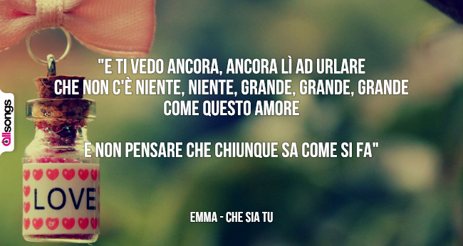 Emma: le migliori frasi delle canzoni