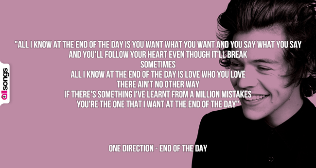 One Direction: le migliori frasi delle canzoni