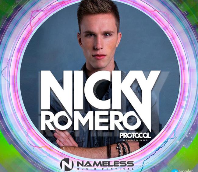Immagino Nicky Romero a Nameless Music Festival 2016