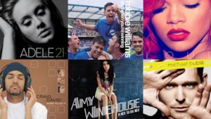 Album di Adele, Rihanna, Amy Winehouse e altri artisti