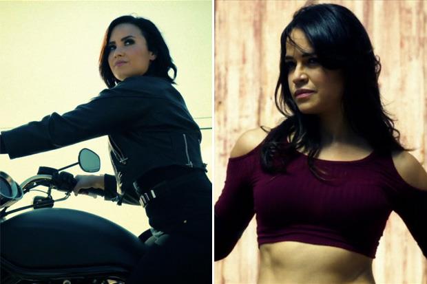 Demi Lovato e Michelle Rodriguez nel videoclip di Confident