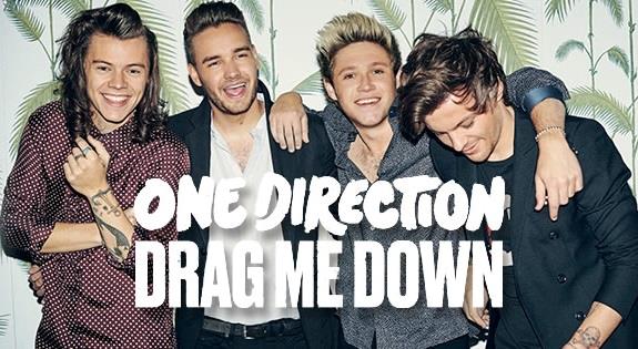 Harry, Liam, Niall e Louis si abbracciano sulla copertina di Drag Me Down