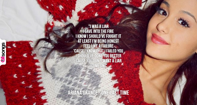 Ariana Grande: le migliori frasi delle canzoni