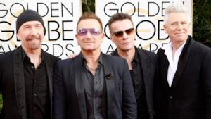 Bono Vox e gli altri componenti degli U2