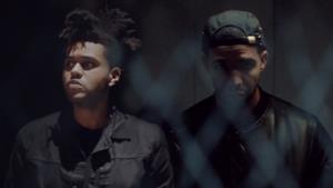 The Weeknd a sinistra e Drake a destra