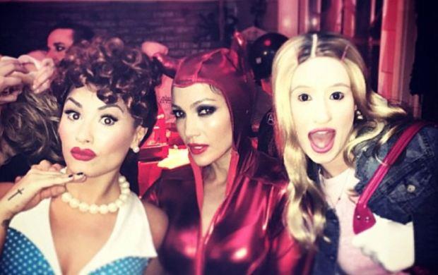 Demi Lovato, Jennifer Lopez e Iggy Azalea travestite per Halloween