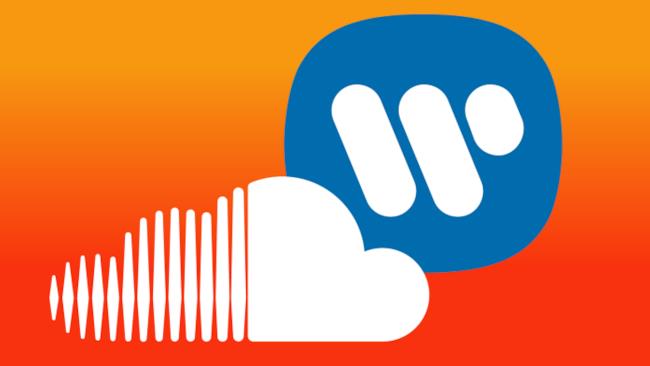 Annunciata la collaborazione tra SoundCloud e Warner Music Group Loghi di SoundCloud e Warner Music Group