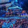 La vista del pubblico all'Ultra Music Festival 2014 all'esibizione di Carl Cox