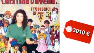 Cristina D'Avena record, CD venduto su eBay a 3010 euro