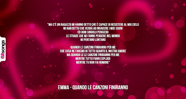 Emma: le migliori frasi delle canzoni