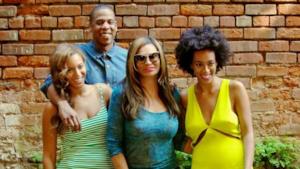 Foto Beyoncé, Jay-Z e Solange felici insieme