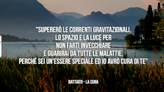 Citazione da La Cura di Franco Battiato