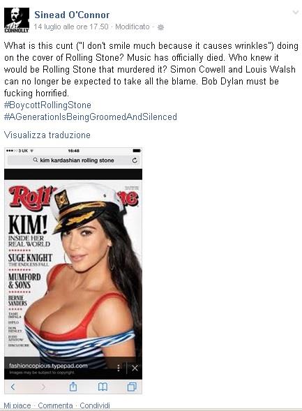 Kim Kardashian in copertina su Rolling Stone