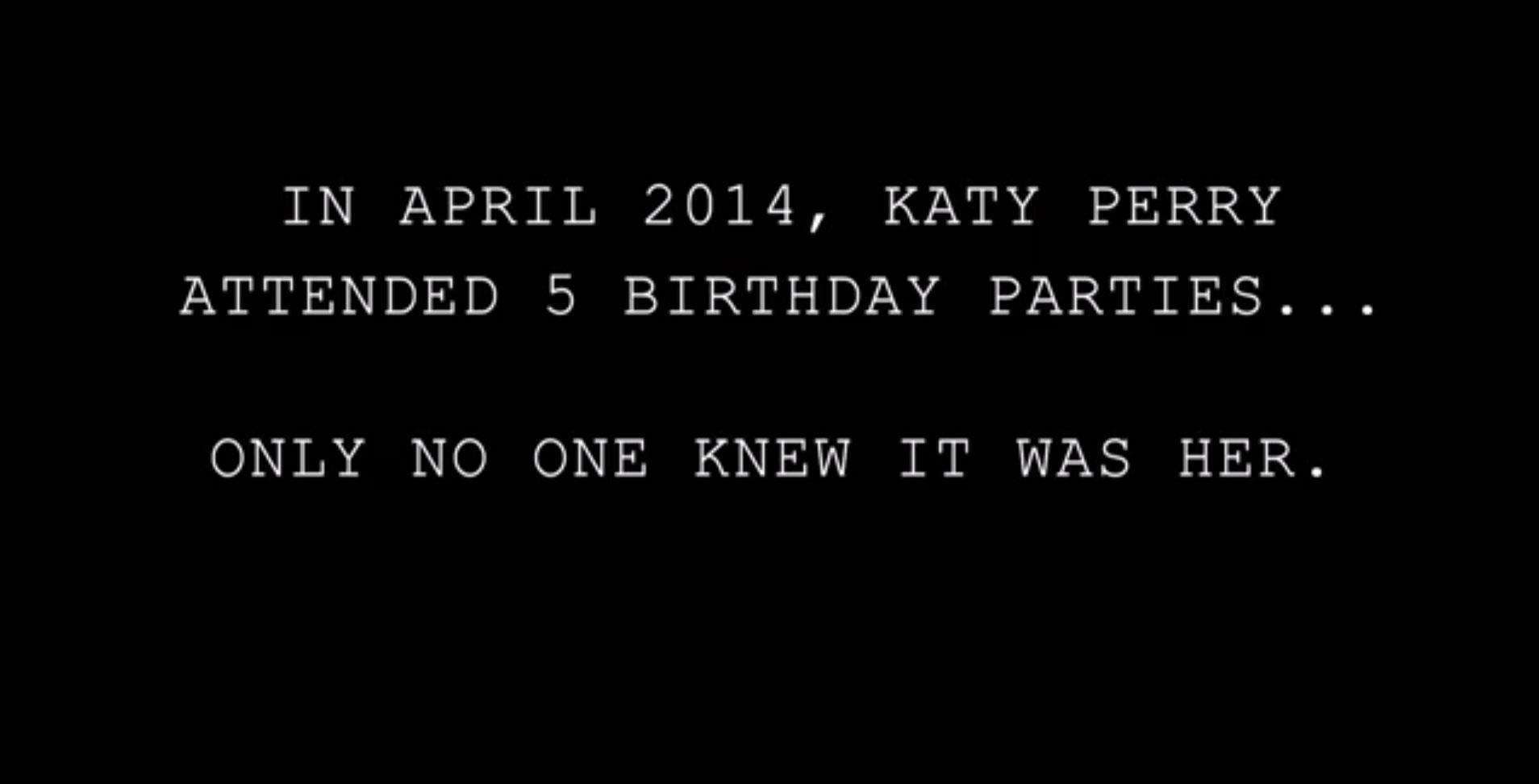 Il  video di Katy Perry Birthday