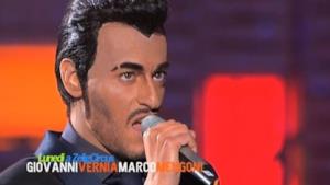 Marco Mengoni imitazione Giovanni Vernia foto