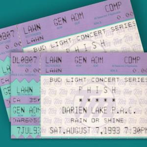 Phish: 8/7/93 Darien Lake Performing Arts Center, Darien Center, NY (Live)