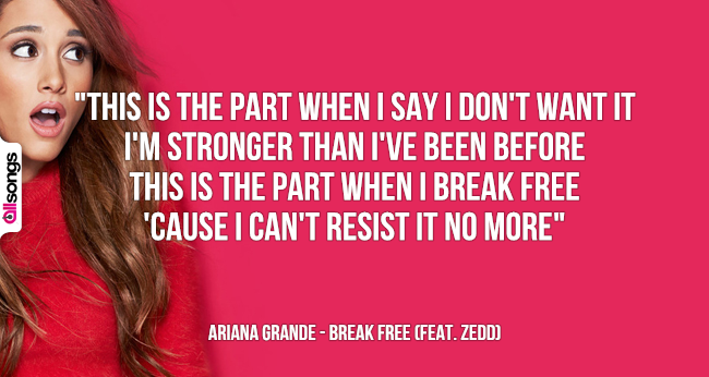 Ariana Grande: le migliori frasi delle canzoni