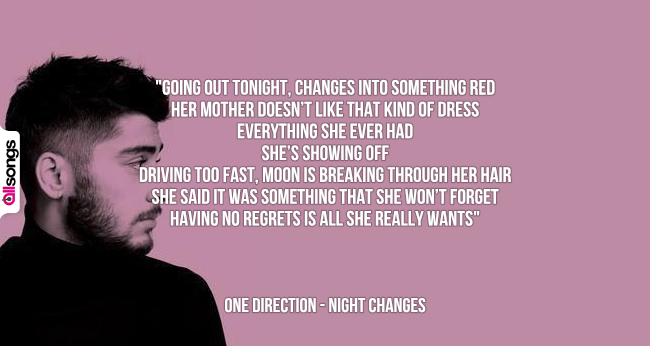 One Direction: le migliori frasi delle canzoni