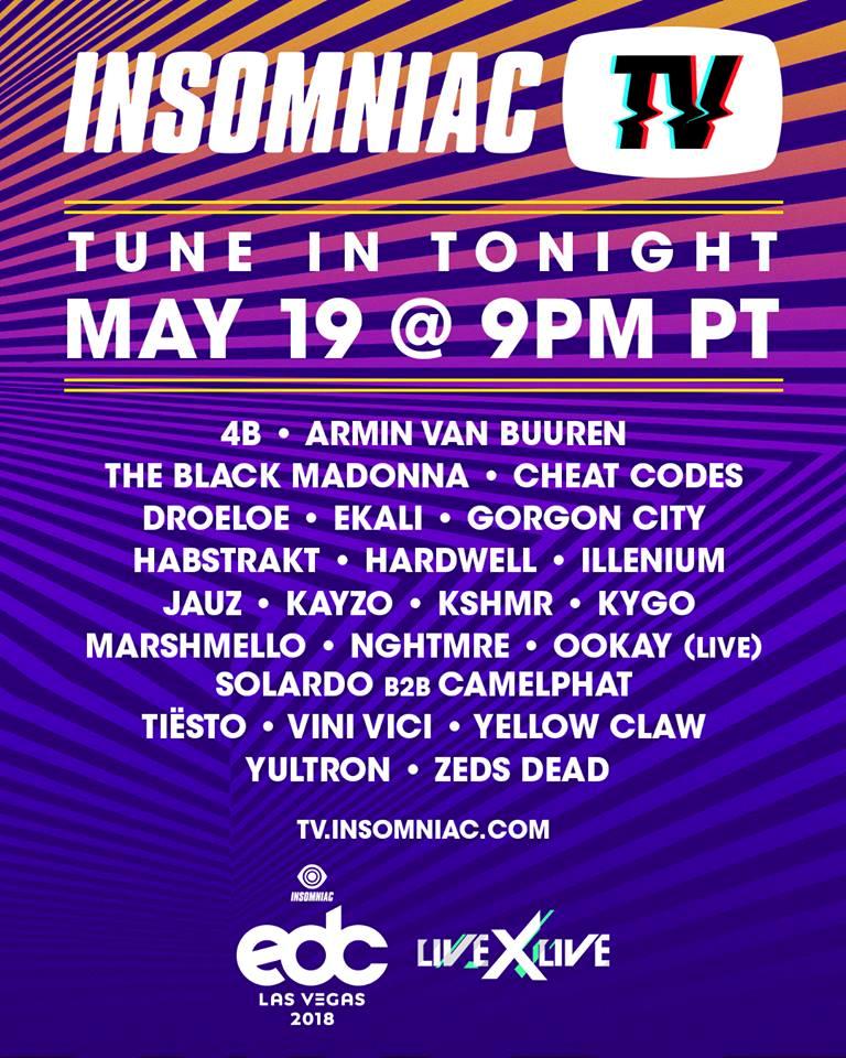 Plug into the EDC Las Vegas livestream at 9pm PT on Insomniac TV powered by LiveXLive for NIGHT TWO! 💥