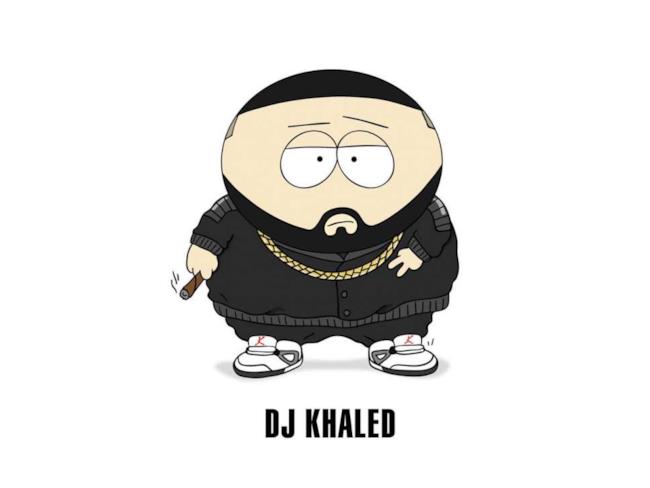 Dj Kahled disegnato come Cartman