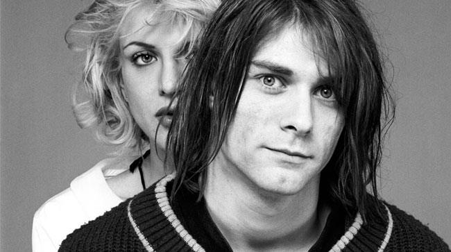  Kurt Cobain e la moglie Courtney Love negli anni &#39;90