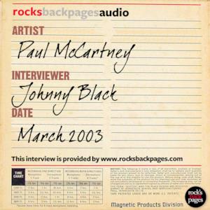Paul McCartney Interviewed by Johnny Black